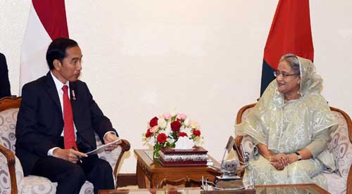 Indonesian President meets PM Hasina