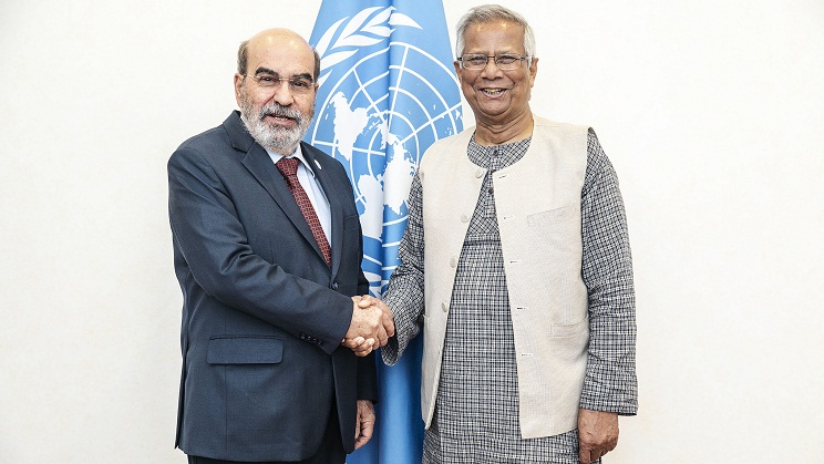 FAO chief meets Dr Yunus in Rome