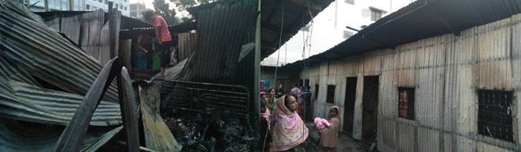 73 rooms of Savar worker's colony gutted