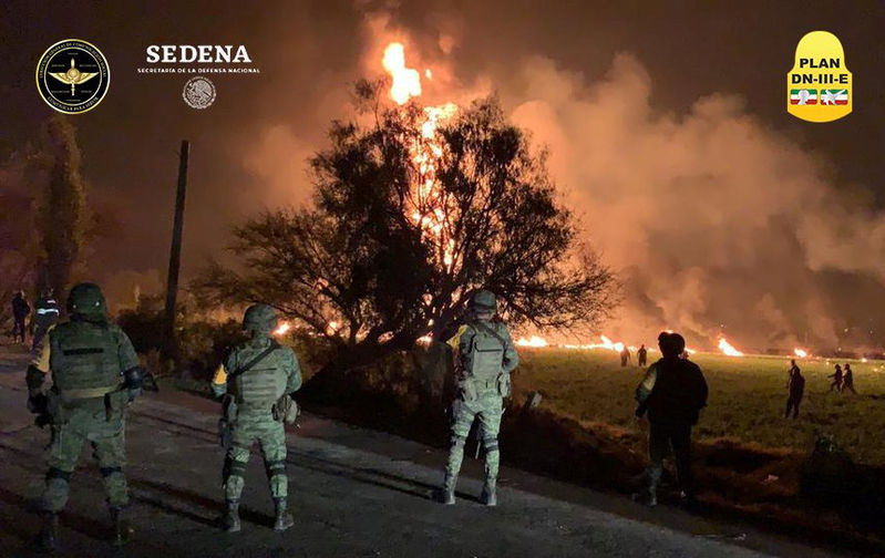 Mexican pipeline explosion kills at least 20 