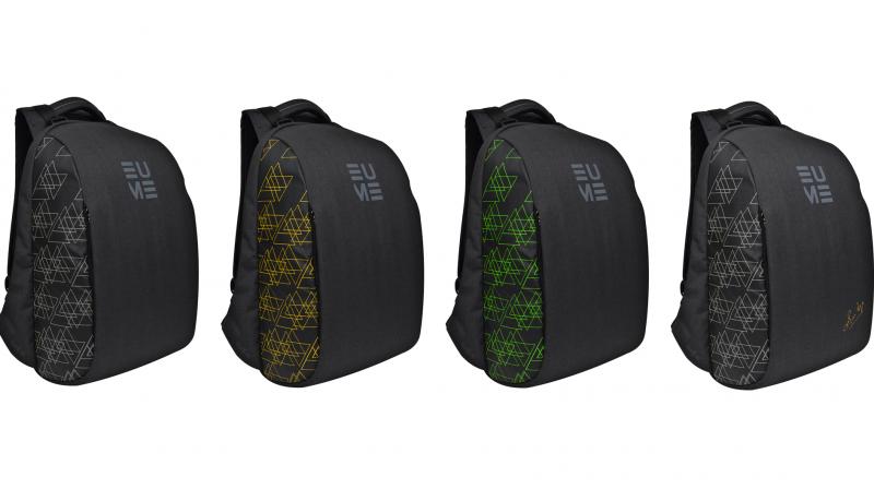 EUME changes the game with the world’s first built–in massager backpack