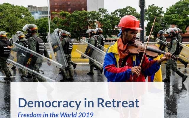‘Alarming’ decline of democracy: study
