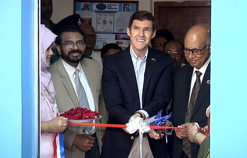 US Ambassador opens American corner in Rajshahi