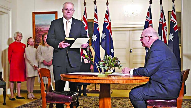 Morrison sworn in as Australia's PM