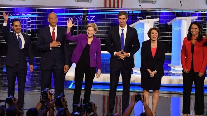 US Democrats battle in high stakes TV debate