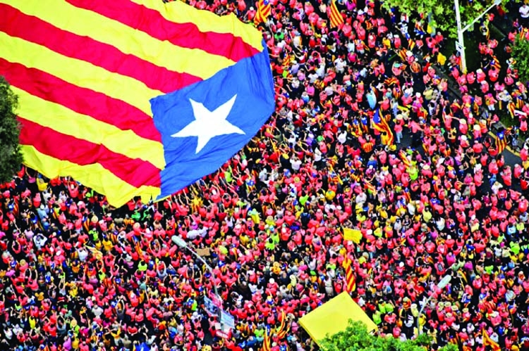 Catalan separatists to test strength with Barcelona rally