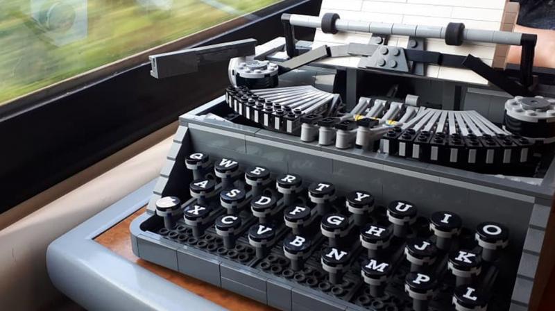 A life-size Lego typewriter that actually works!