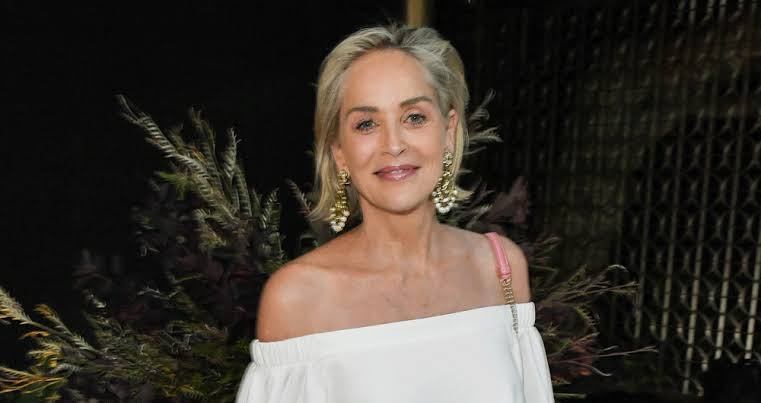 Sharon Stone's day  out in Madrid