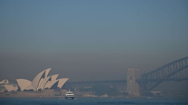 Sydney blanketed by smoke from massive bushfires