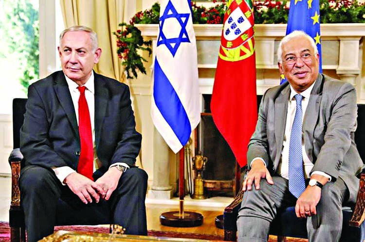 Lisbon excursion offers Netanyahu brief escape from troubles