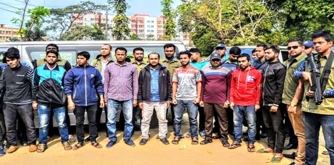 9 'Allahr Dal’ operatives held in Sylhet