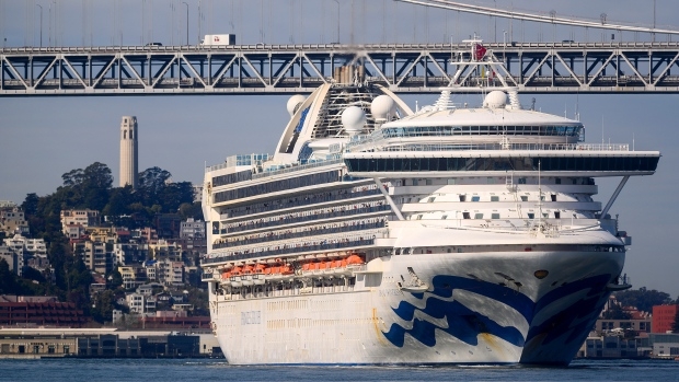 Infected cruise ship unloads passengers in California