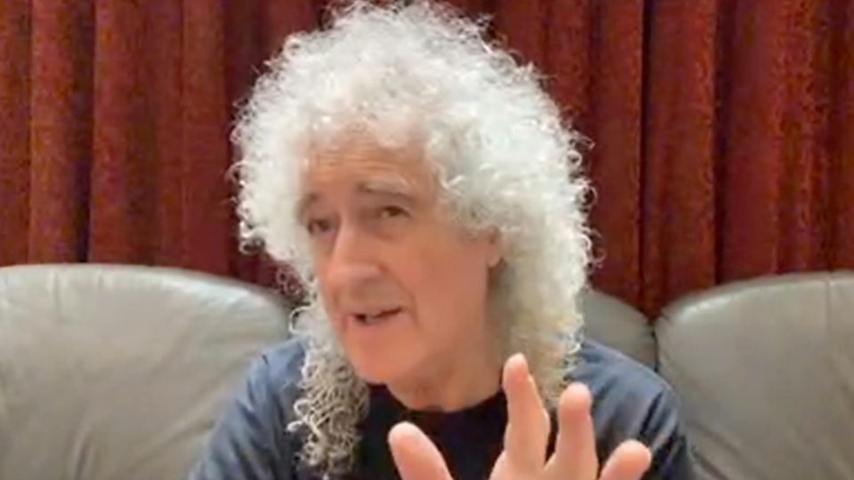 Queen's Brian May rips glutes while gardening