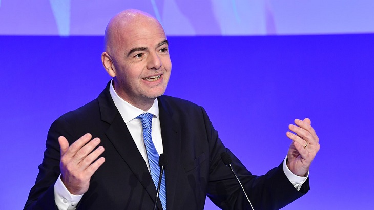 Infantino says player demands Floyd justice should be 'applauded'
