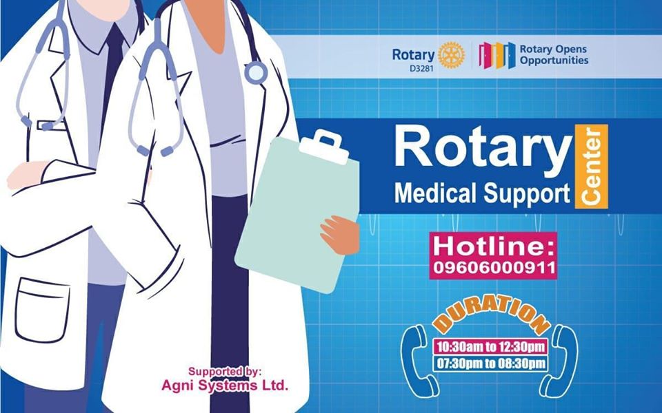 Rotary Medical Support Center’s corona service continues