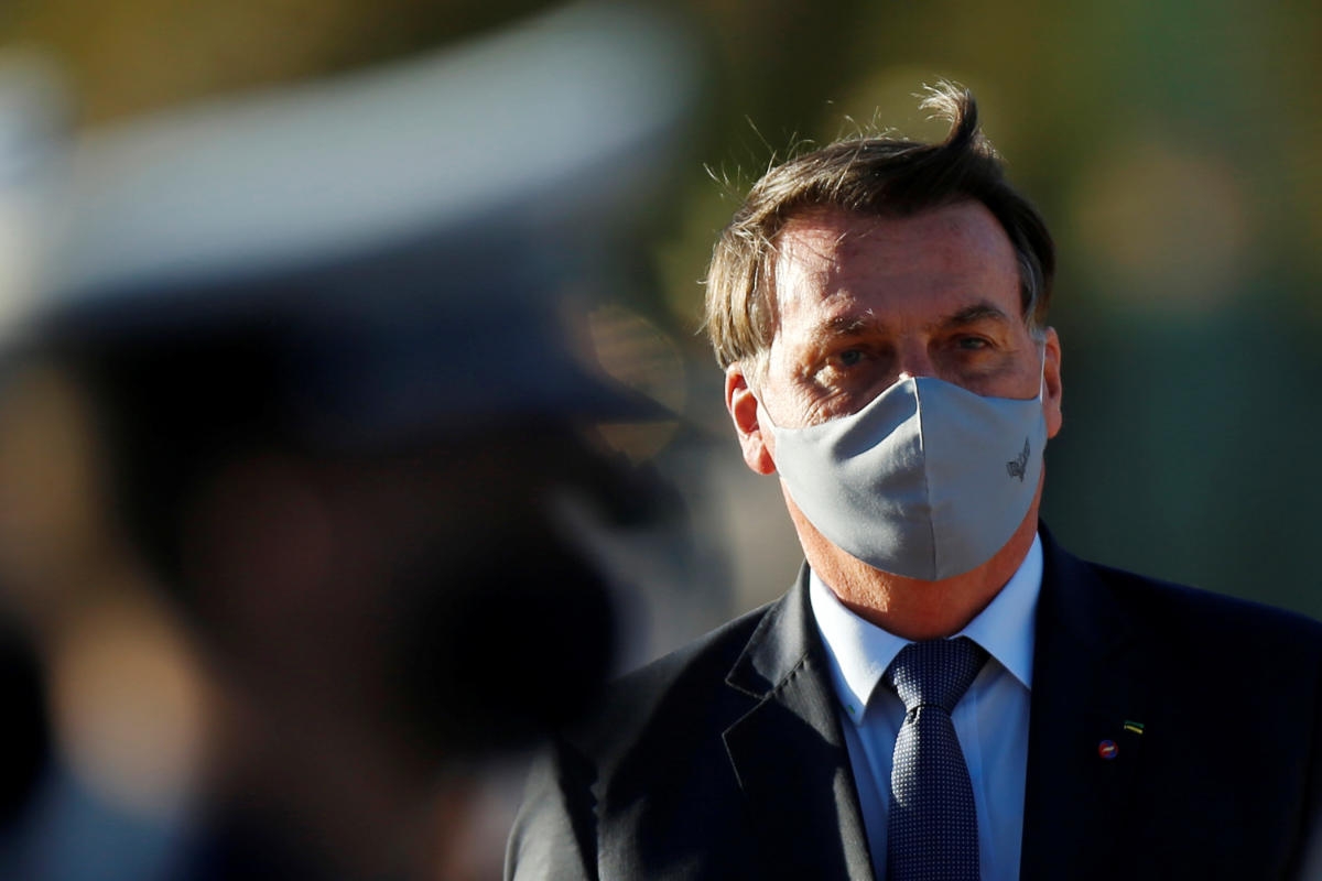 Brazil president appeals courtroom order on wearing mask