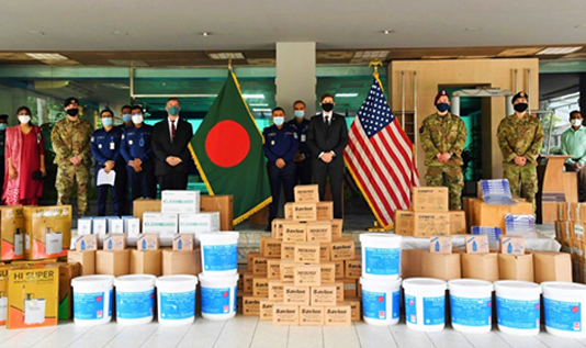 US provides COVID safety equipment to Bangladesh Police