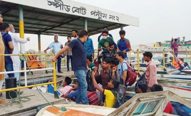 Launch services on Shimulia-Kathalbari route halted following poor navigability