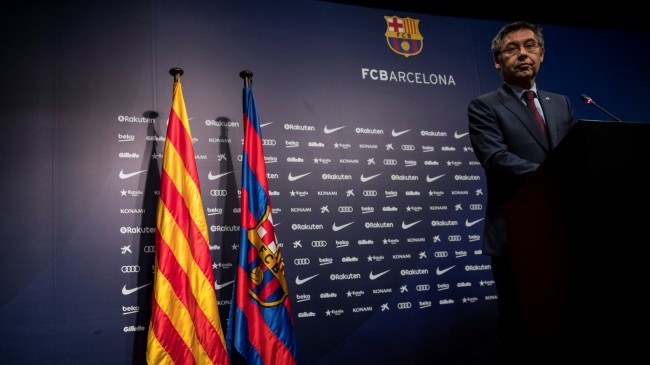 Barcelona president Bartomeu submits resignation: report