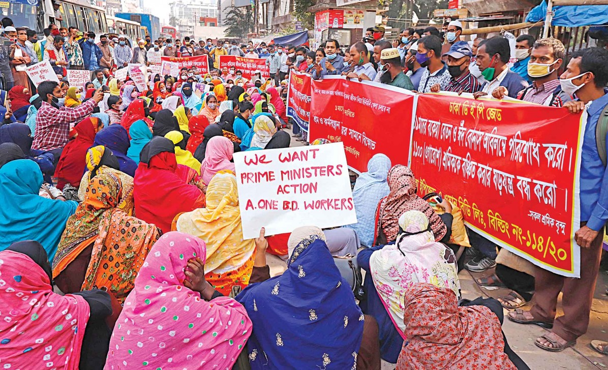 Workers continue demos for dues