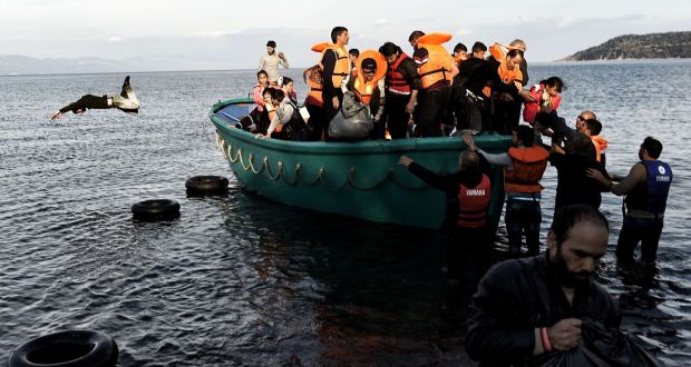 Migrant boat sinks away Greek island of Lesbos