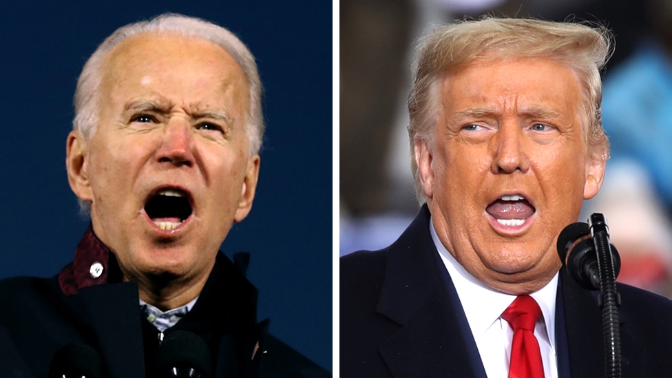 Biden and Trump rally Georgia voters on eve of poll