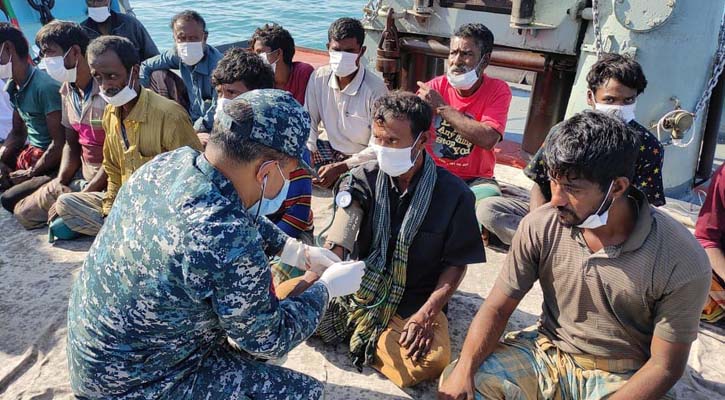 18 fishermen rescued after 22 days floating in Bay