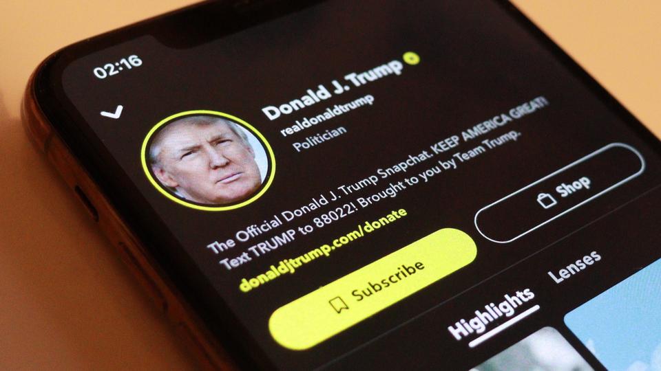 Snapchat permanently bans Donald Trump from site
