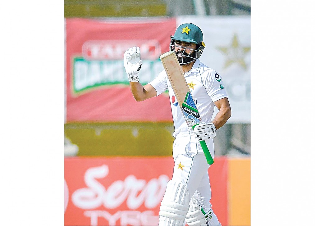 Fawad hits ton while hosts gain upper hand