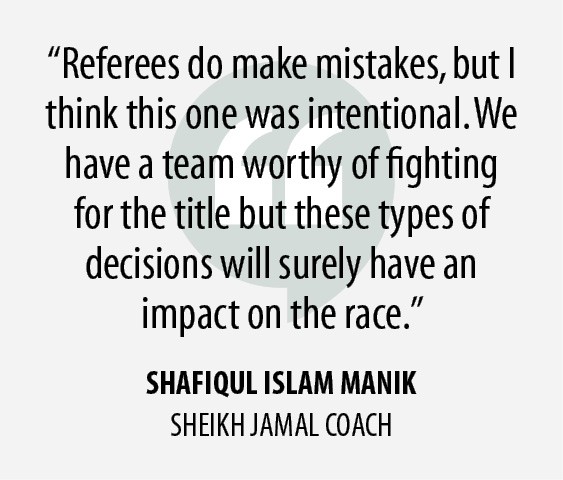 Refereeing in focus when Kings make it through Sheikh Jamal scare
