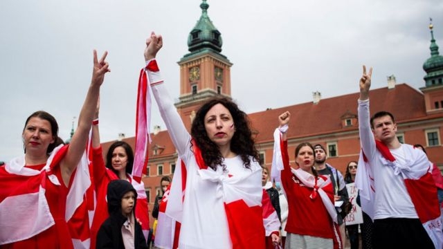 Hundreds sign up for global Belarus solidarity protests