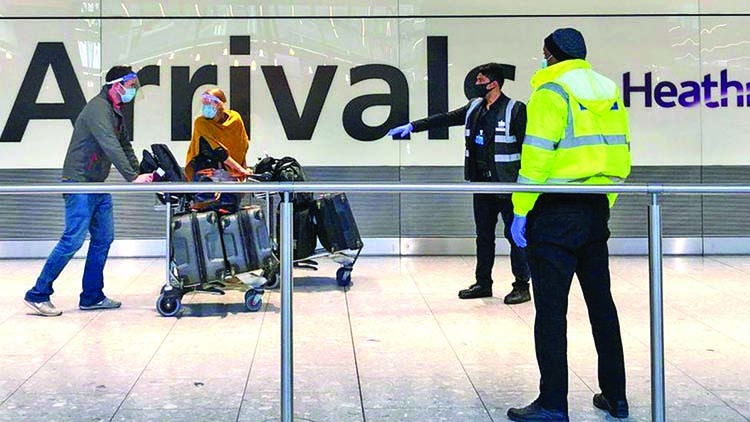 Reddish colored list arrivals terminal opens for Heathrow Airport