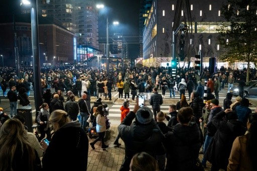 Dutch police fire warning shots as COVID riots hit Rotterdam