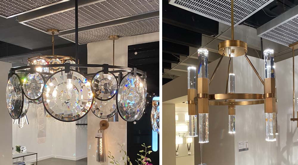 Lighting debuts feature more brass, natural materials, modern crystal