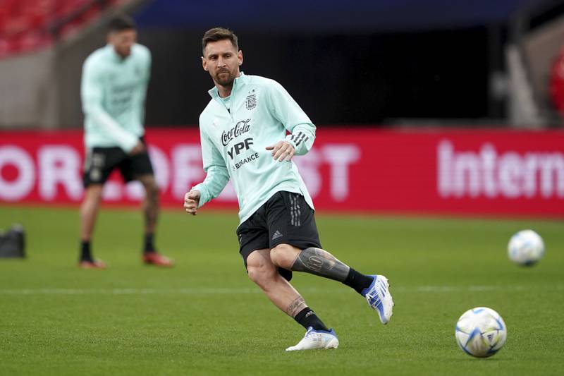 Messi trains with Argentina as Chiellini eyes 'beautiful' end to Italy career at Wembley
