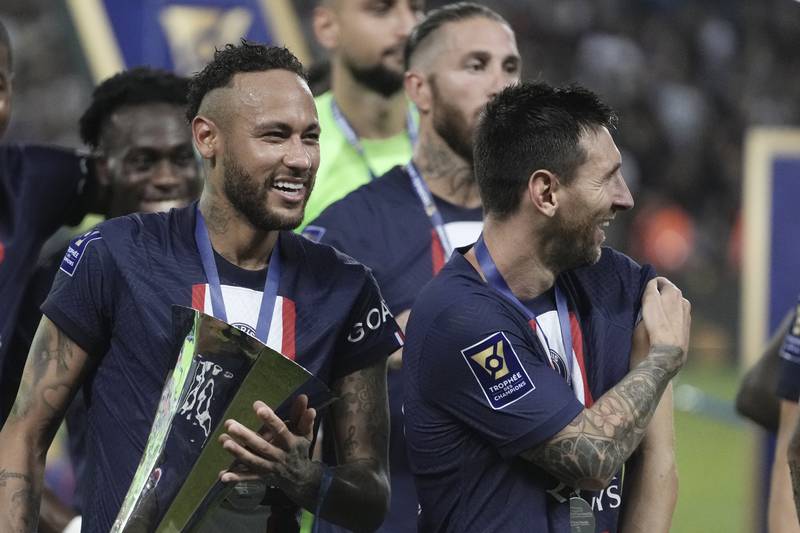 Neymar and Lionel Messi on target as PSG thrash Nantes to win Trophee des Champions