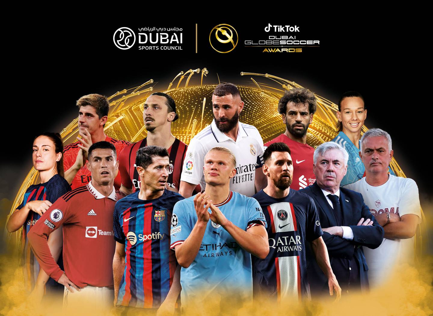 Benzema, Messi, Ronaldo and Haaland on Dubai Globe Soccer Awards shortlist