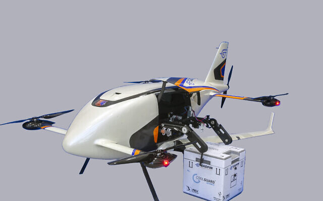 In first, Israeli drones to fly medical supplies to major hospitals countrywide