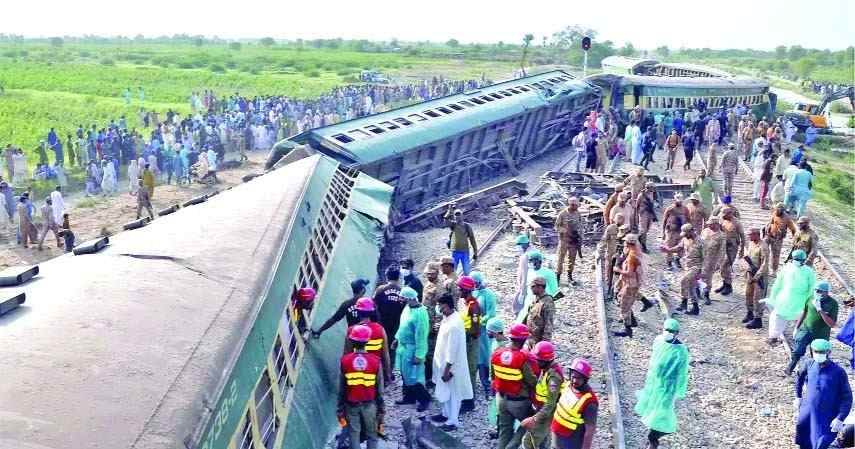 Death toll from train derailment in Pakistan rises to 30 with 60 others injured