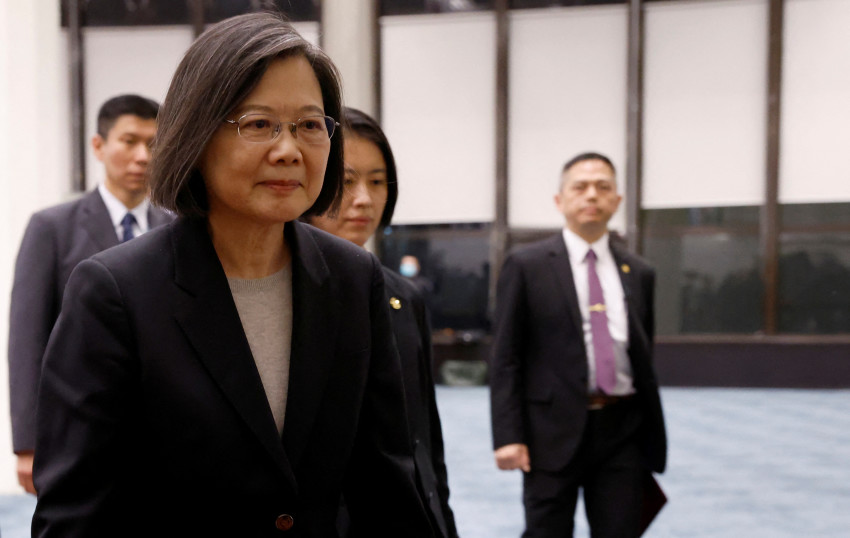 Taiwan president slams 'irresponsible' China military drills