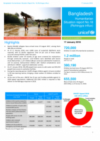 Bangladesh: Humanitarian Situation (Rohingya influx)