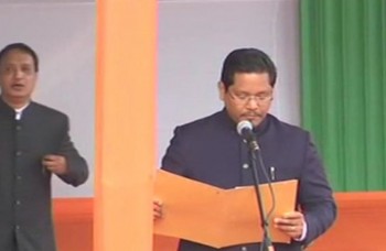 Conrad Sangma takes oath as Meghalaya chief minister