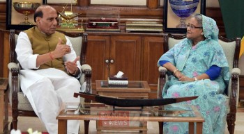 India home minister Rajnath meets PM Sheikh Hasina