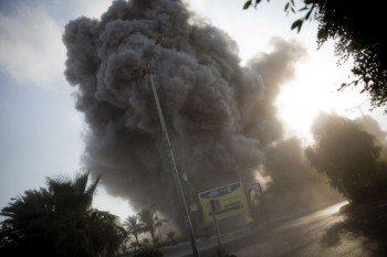 Israel exchanges intense fire with Hamas militants in Gaza