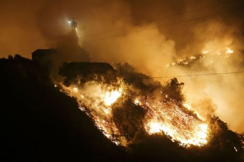 Massive wildfires in California  threaten populated areas