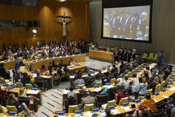 As Trump arrives at UN, world leaders honor Mandela