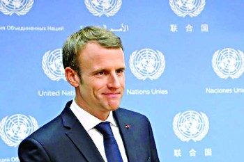 Reject law of most powerful: Macron