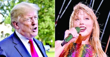 Trump likes Taylor Swift 25pc less