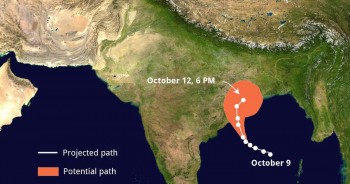 Cyclone ‘Titli’ hits eastern Indian coast with wind, rain