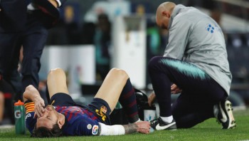 Messi to miss clasico following fractured arm